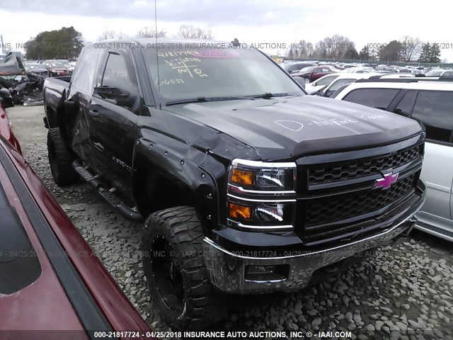 3GCUKREC2EG391481 - 2014 CHEVROLET SILVERADO K1500 LT BLACK photo 1