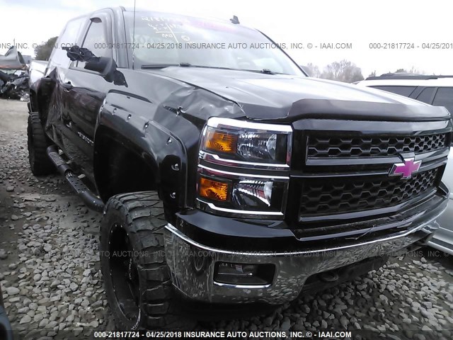 3GCUKREC2EG391481 - 2014 CHEVROLET SILVERADO K1500 LT BLACK photo 6