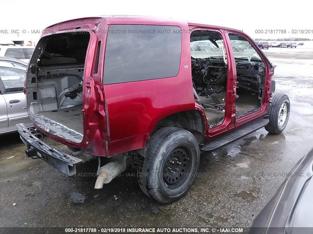 1GNFC23J19R140060 - 2009 CHEVROLET TAHOE C1500 LT RED photo 4