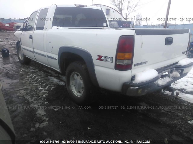 1GTEK19T81E202429 - 2001 GMC NEW SIERRA K1500 WHITE photo 3