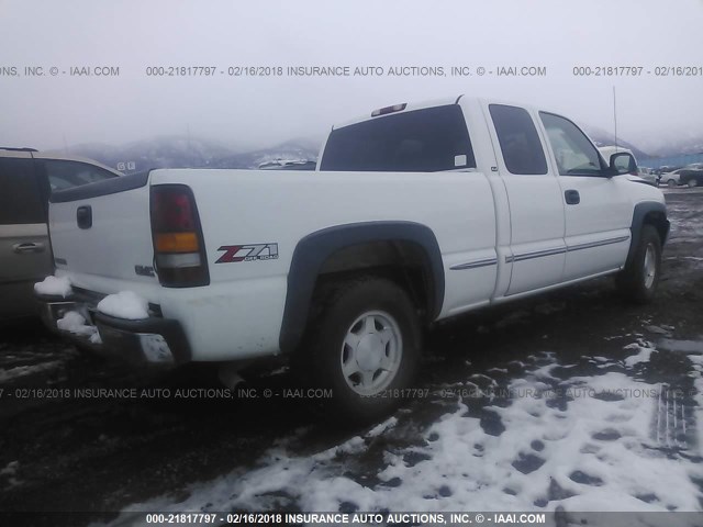 1GTEK19T81E202429 - 2001 GMC NEW SIERRA K1500 WHITE photo 4