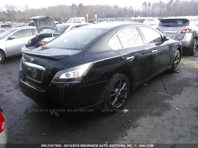 1N4AA5AP0CC819397 - 2012 NISSAN MAXIMA S/SV BLACK photo 4