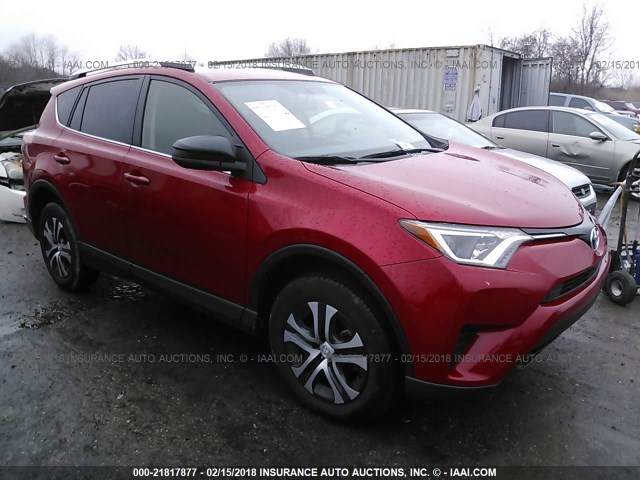 JTMBFREV0GJ076340 - 2016 TOYOTA RAV4 LE RED photo 1