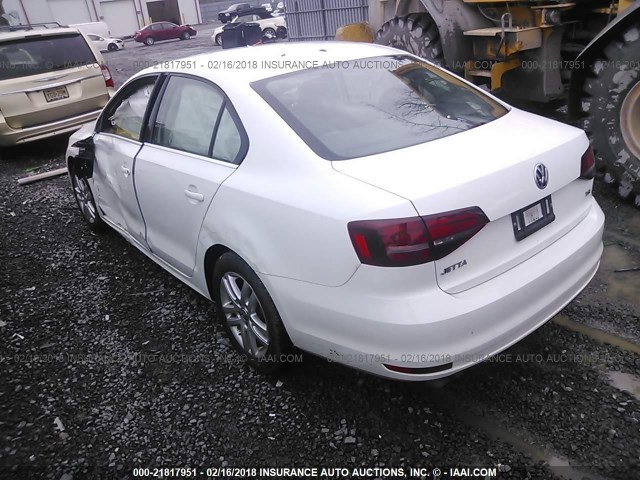 3VW2B7AJ8HM224156 - 2017 VOLKSWAGEN JETTA S 白色 照片 3