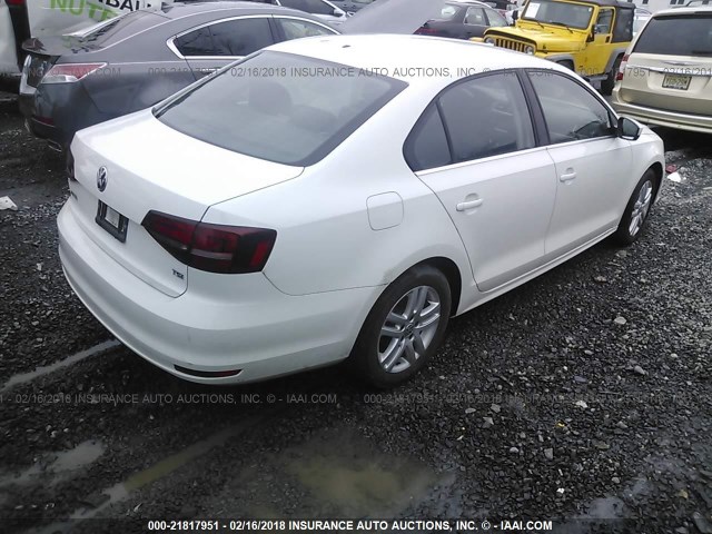 3VW2B7AJ8HM224156 - 2017 VOLKSWAGEN JETTA S 白色 照片 4