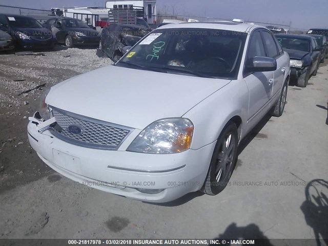 1FAFP25175G150310 - 2005 FORD FIVE HUNDRED LIMITED WHITE photo 2