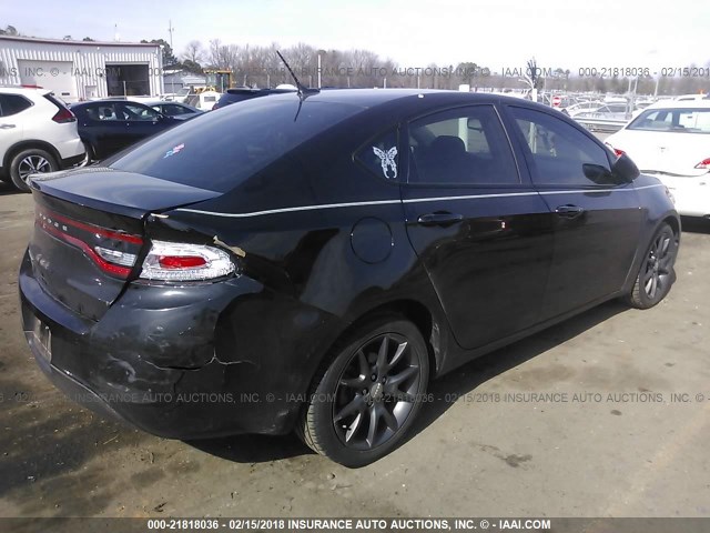 1C3CDFAA6FD363629 - 2015 DODGE DART SE BLACK photo 4