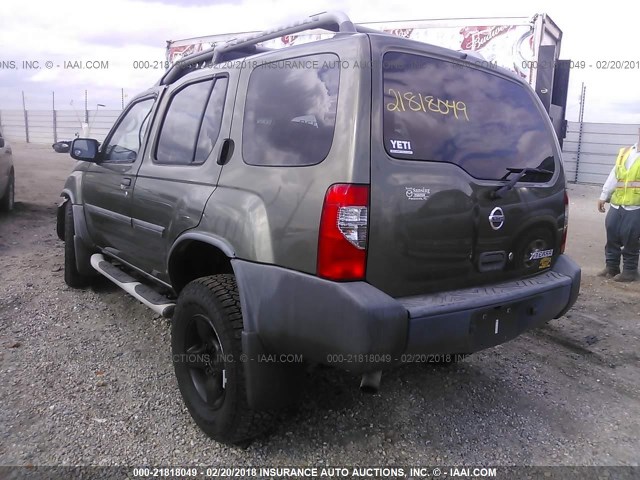 5N1ED28T04C665369 - 2004 NISSAN XTERRA XE/SE GREEN photo 3