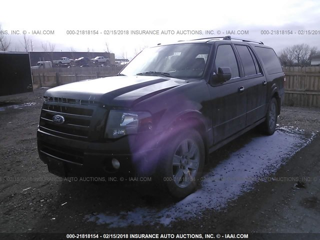 1FMJK2A50AEB47911 - 2010 FORD EXPEDITION EL LIMITED BLACK photo 2