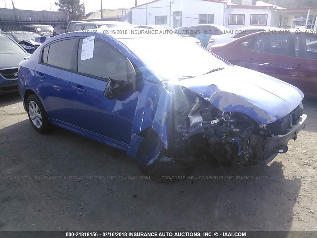 3N1AB6APXCL728447 - 2012 NISSAN SENTRA 2.0/2.0S/SR/2.0SL BLUE photo 1