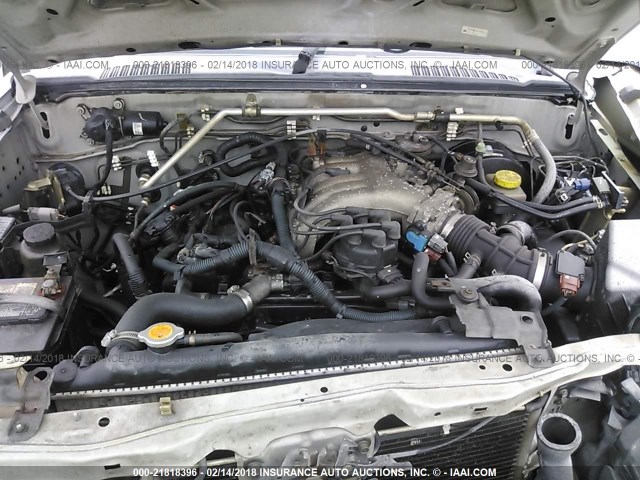 5N1ED28T24C653028 - 2004 NISSAN XTERRA XE/SE SILVER photo 10