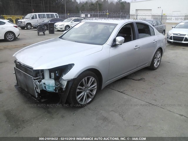 KMHGC46F59U068210 - 2009 HYUNDAI GENESIS 4.6L SILVER photo 2