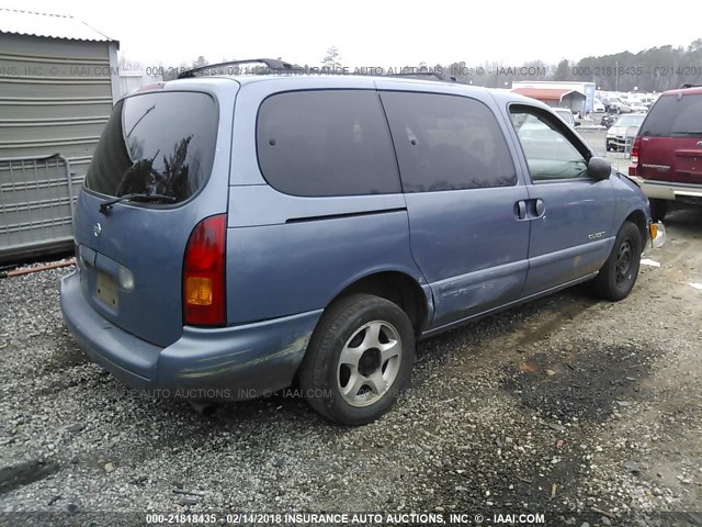 4N2XN11TXXD831813 - 1999 NISSAN QUEST SE/GLE/GXE BLUE photo 4