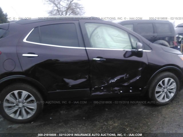 KL4CJESBXHB129203 - 2017 BUICK ENCORE PREFERRED MAROON photo 6