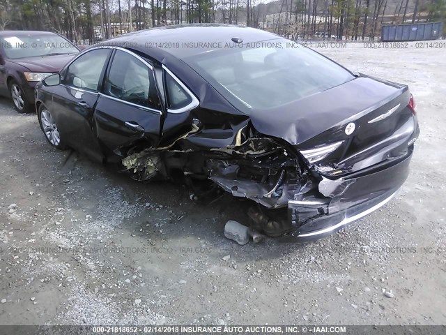 1C3CCCCB9FN599371 - 2015 CHRYSLER 200 C BROWN photo 3