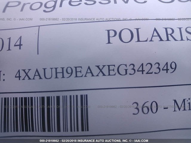 4XAUH9EAXEG342349 - 2014 POLARIS RANGER 900 XP EPS BROWN photo 10