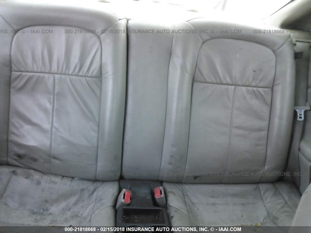 1G8ZY12782Z254175 - 2002 SATURN SC2 SILVER photo 8