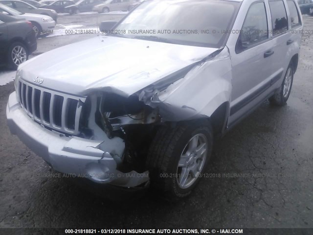 1J4GR48K66C190728 - 2006 JEEP GRAND CHEROKEE LAREDO/COLUMBIA/FREEDOM SILVER photo 6