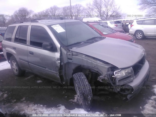 1GNDT13S422257348 - 2002 CHEVROLET TRAILBLAZER  SILVER photo 1