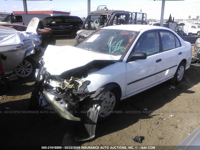 1HGES16334L007277 - 2004 HONDA CIVIC DX VP Ağ foto 2