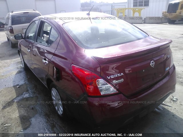 3N1CN7AP5FL899696 - 2015 NISSAN VERSA S/S PLUS/SV/SL RED photo 3