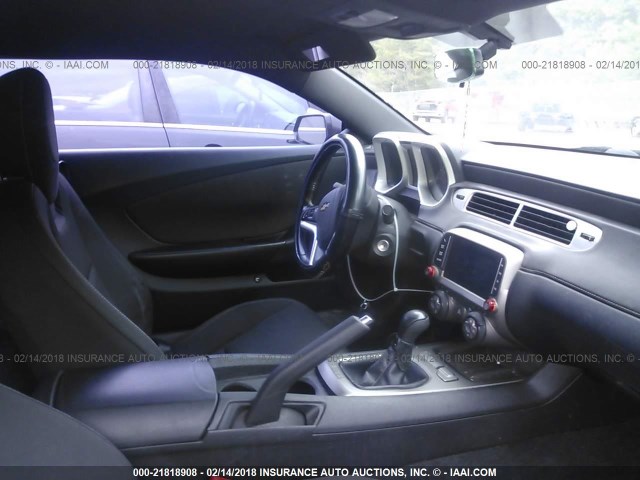 2G1FF1E34D9184493 - 2013 CHEVROLET CAMARO LT BLACK photo 5