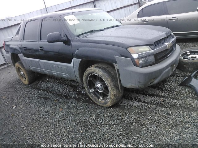 3GNEC13T52G139975 - 2002 CHEVROLET AVALANCHE C1500 BLACK photo 1