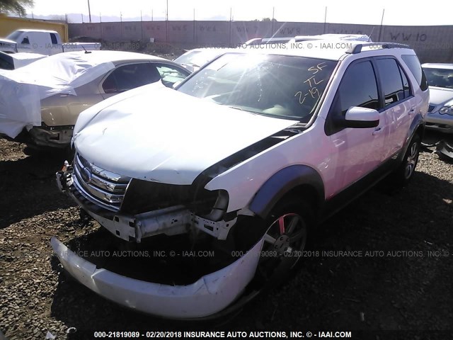 1FMDK02W58GA24337 - 2008 FORD TAURUS X SEL WHITE photo 2