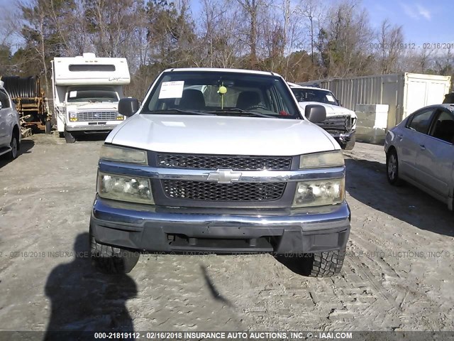 1GCDT196458200832 - 2005 CHEVROLET COLORADO WHITE photo 6