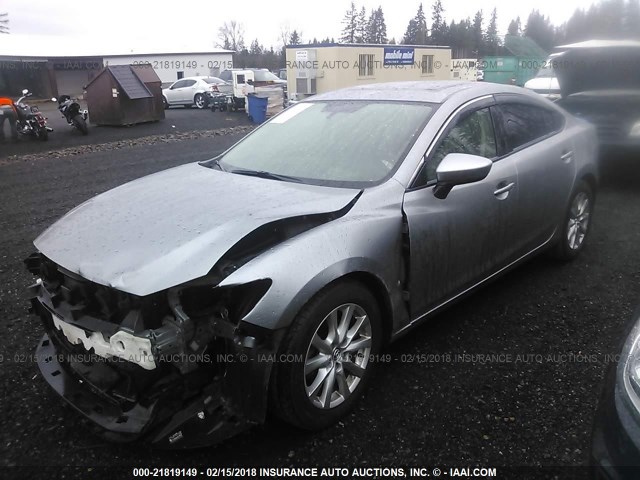 JM1GJ1V67E1120006 - 2014 MAZDA 6 TOURING SILVER photo 2