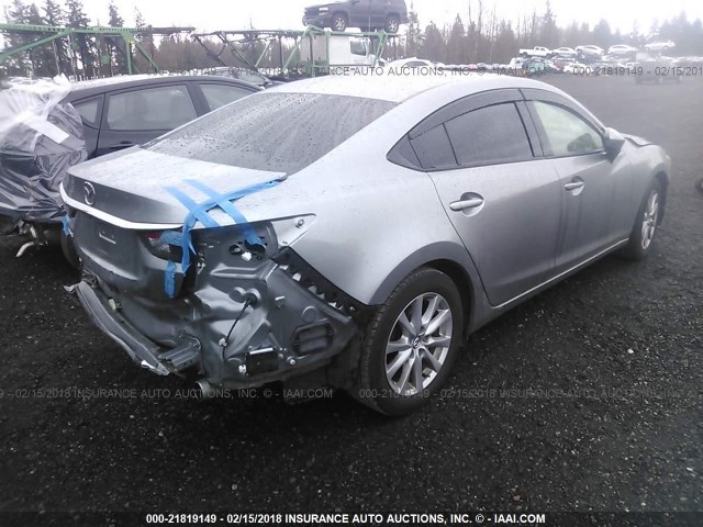 JM1GJ1V67E1120006 - 2014 MAZDA 6 TOURING SILVER photo 4