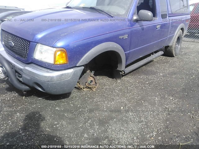 1FTZR45E53PB54515 - 2003 FORD RANGER SUPER CAB BLUE photo 6