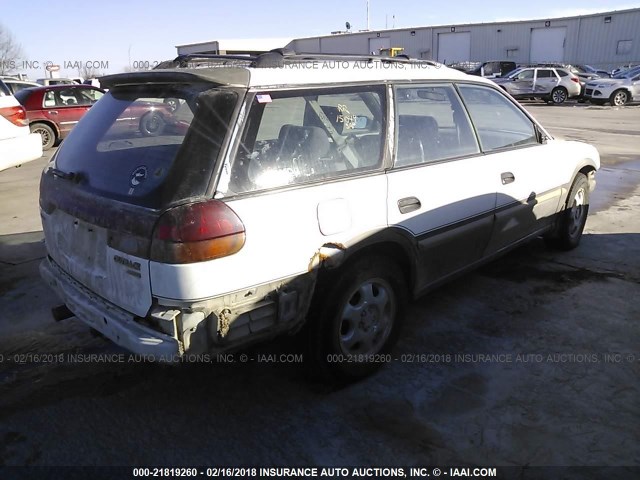 4S3BG6854V7622414 - 1997 SUBARU LEGACY OUTBACK/LIMITED WHITE photo 4