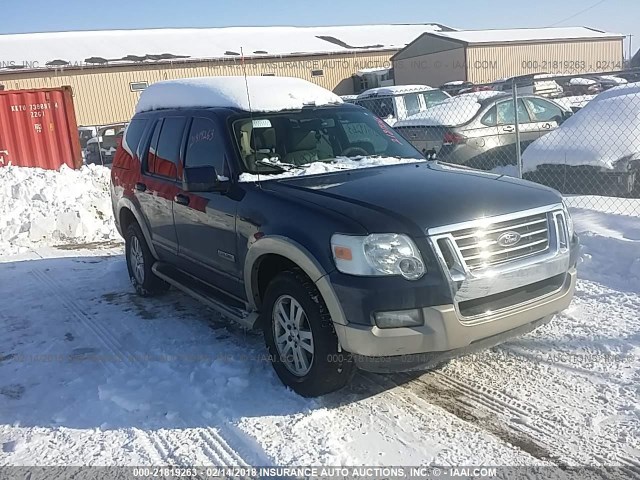 1FMEU74E07UA59637 - 2007 FORD EXPLORER EDDIE BAUER BLUE photo 1