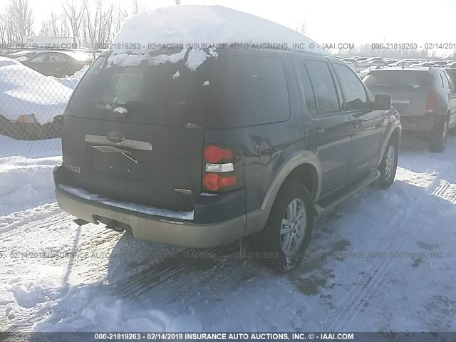 1FMEU74E07UA59637 - 2007 FORD EXPLORER EDDIE BAUER BLUE photo 4