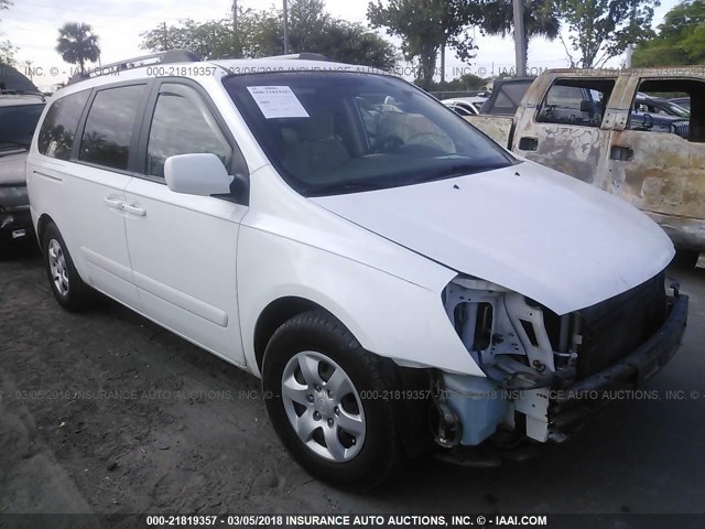 KNDMB233476117603 - 2007 KIA SEDONA EX/LX WHITE photo 1