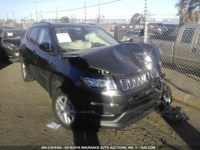 3C4NJCAB2HT668692 - 2017 JEEP COMPASS SPORT GRAY photo 1