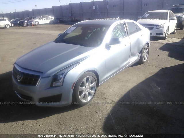 1G6AB5SX9D0129465 - 2013 CADILLAC ATS LUXURY BLUE photo 2