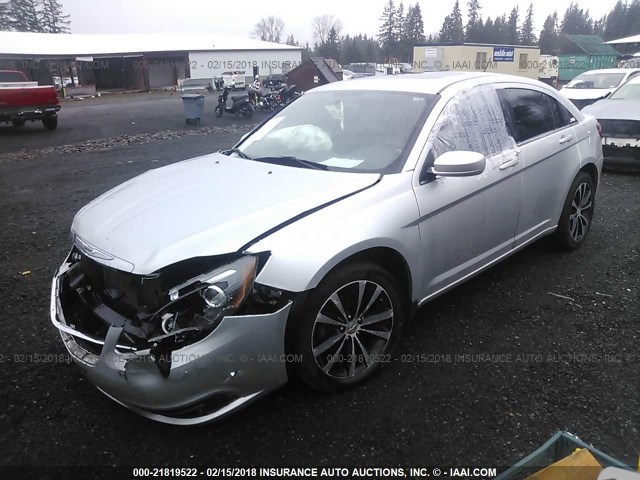 1C3CCBHG0CN192646 - 2012 CHRYSLER 200 S SILVER photo 2