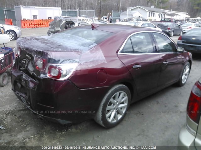 1G11F5SL1FF175251 - 2015 CHEVROLET MALIBU LTZ მუქწითელი ფოტო 4