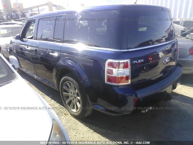 2FMGK5CC6BBD20657 - 2011 FORD FLEX SEL ლურჯი ფოტო 3