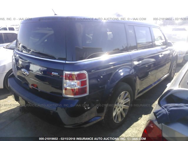 2FMGK5CC6BBD20657 - 2011 FORD FLEX SEL ლურჯი ფოტო 4