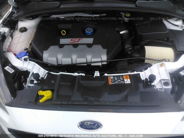 1FADP3L92HL328352 - 2017 FORD FOCUS ST WHITE photo 10