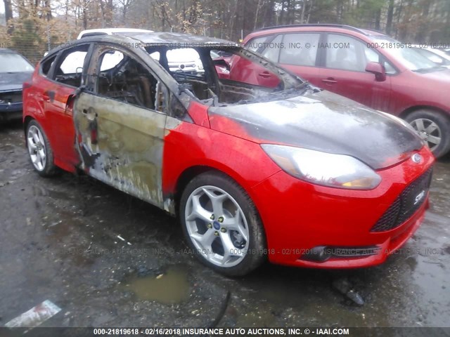 1FADP3L96DL260485 - 2013 FORD FOCUS ST RED photo 1