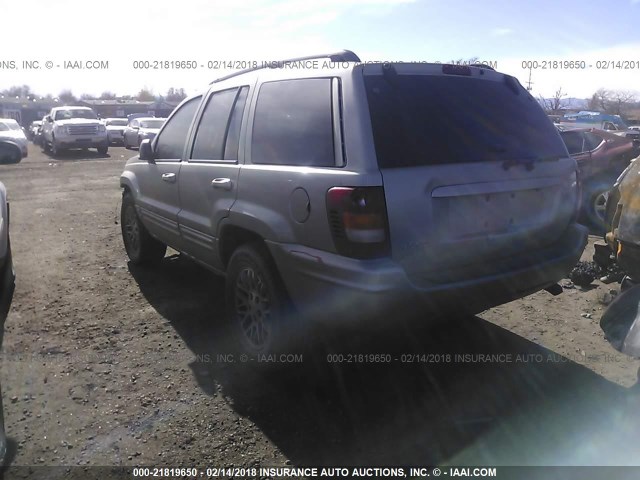 1J4GW58N14C345398 - 2004 JEEP GRAND CHEROKEE LIMITED SILVER photo 3