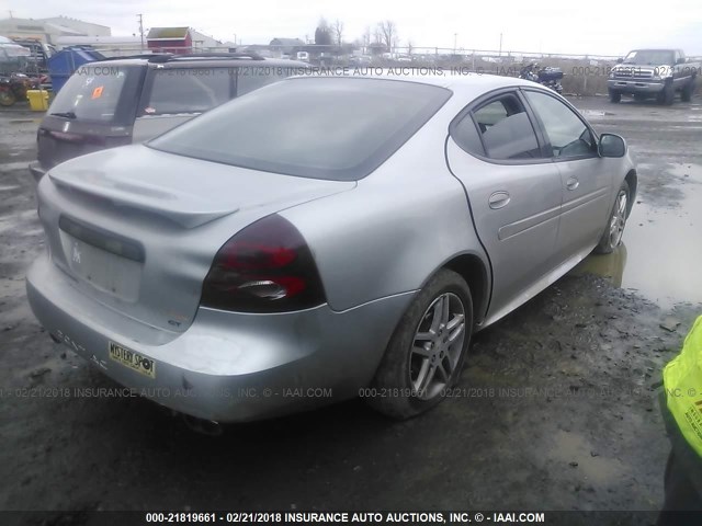 2G2WR554171106856 - 2007 PONTIAC GRAND PRIX GT SILVER photo 4