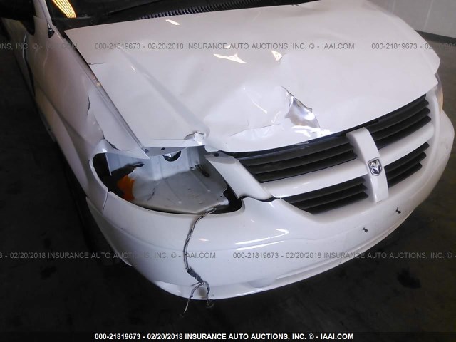 1D4GP24E36B653241 - 2006 DODGE GRAND CARAVAN SE WHITE photo 6