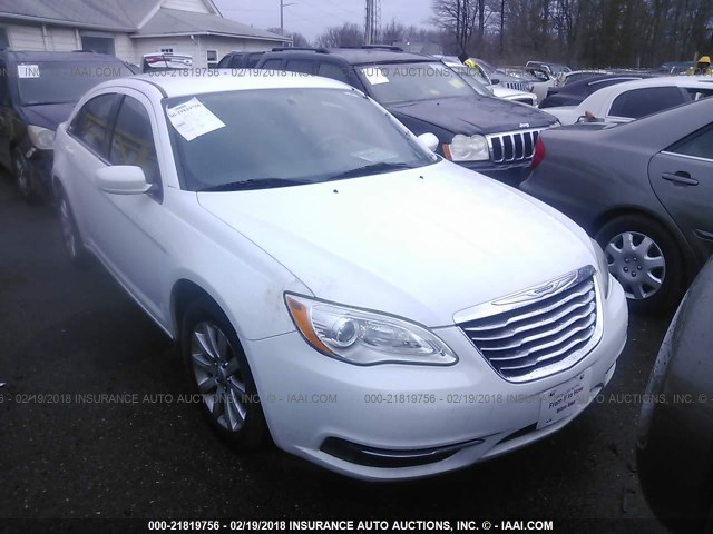 1C3CCBBB3DN763058 - 2013 CHRYSLER 200 TOURING WHITE photo 1