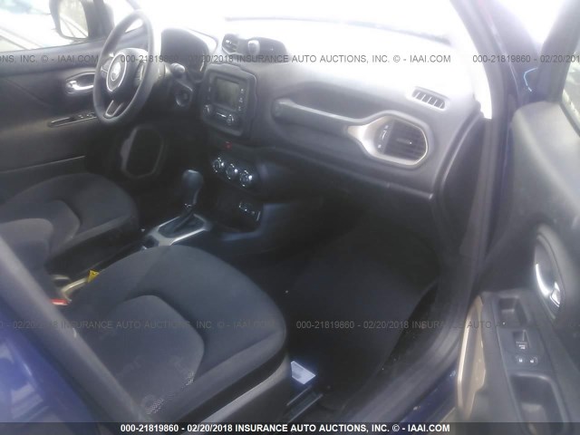 ZACCJAAT7GPC76429 - 2016 JEEP RENEGADE SPORT Մուգ կապույտ լուսանկար 5