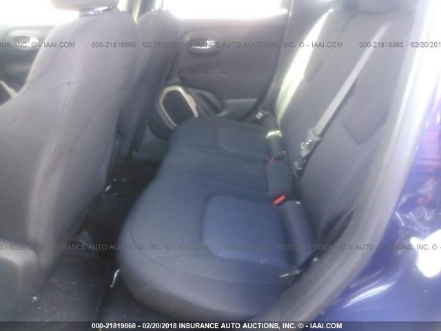 ZACCJAAT7GPC76429 - 2016 JEEP RENEGADE SPORT Մուգ կապույտ լուսանկար 8